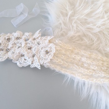 Bijoux de tête mariage Hats Bandeau guipure