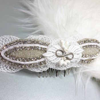 Bijoux de tête mariage Strass Dentelle Perles Infini