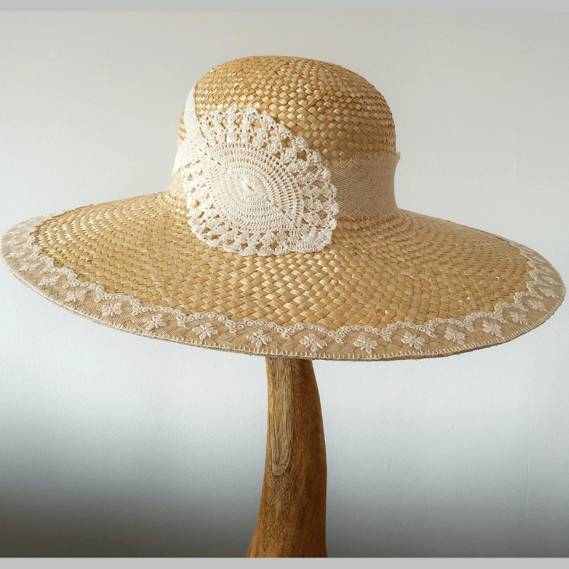 Chapeaux paille été SYLVIA MARTINEZ COUTURE HATS