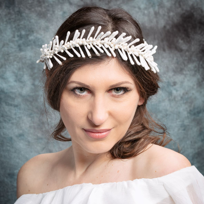 Bijoux de tête Mariage - Couronne pistils