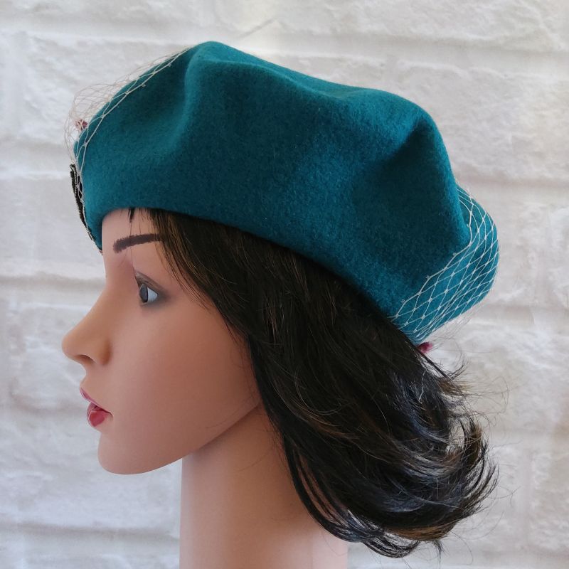 Émilie en Bleue Pétrole - Chapeau Casual – Image 5