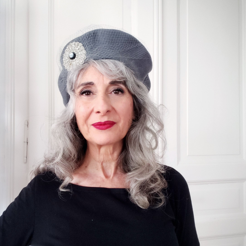 Émilie en Gris souris - Chapeau Casual – Image 3